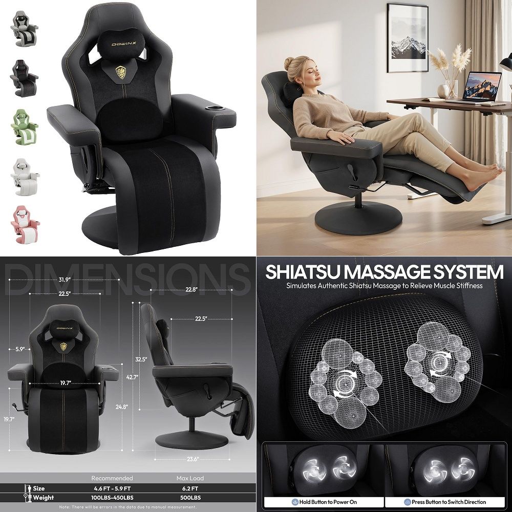 Gaming Chair - Chaise de jeu M6 avec contrôle