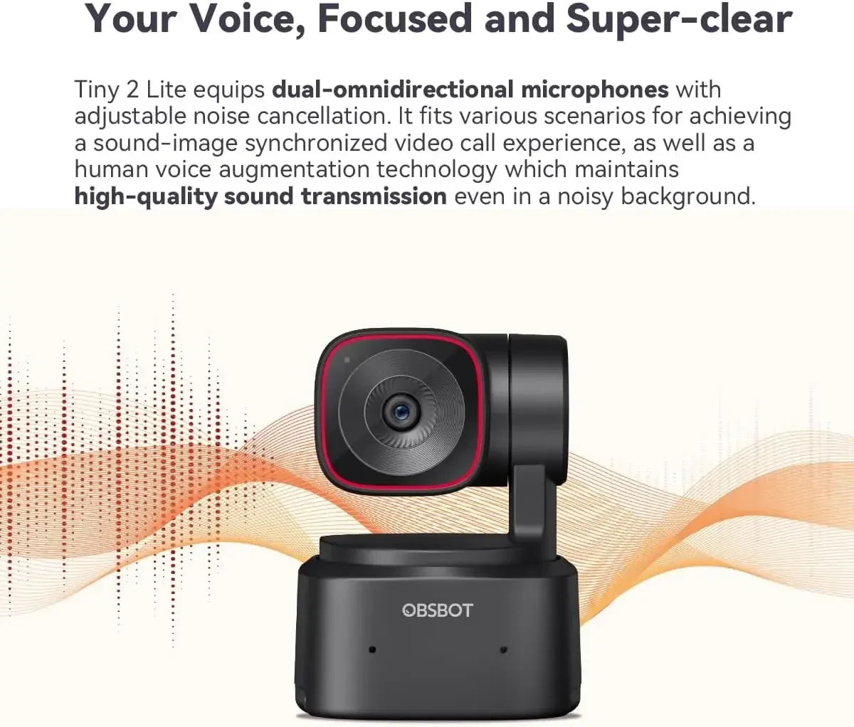 Tiny 2 Lite 4K PTZ Webcam avec - Webcam 4K avis et prix