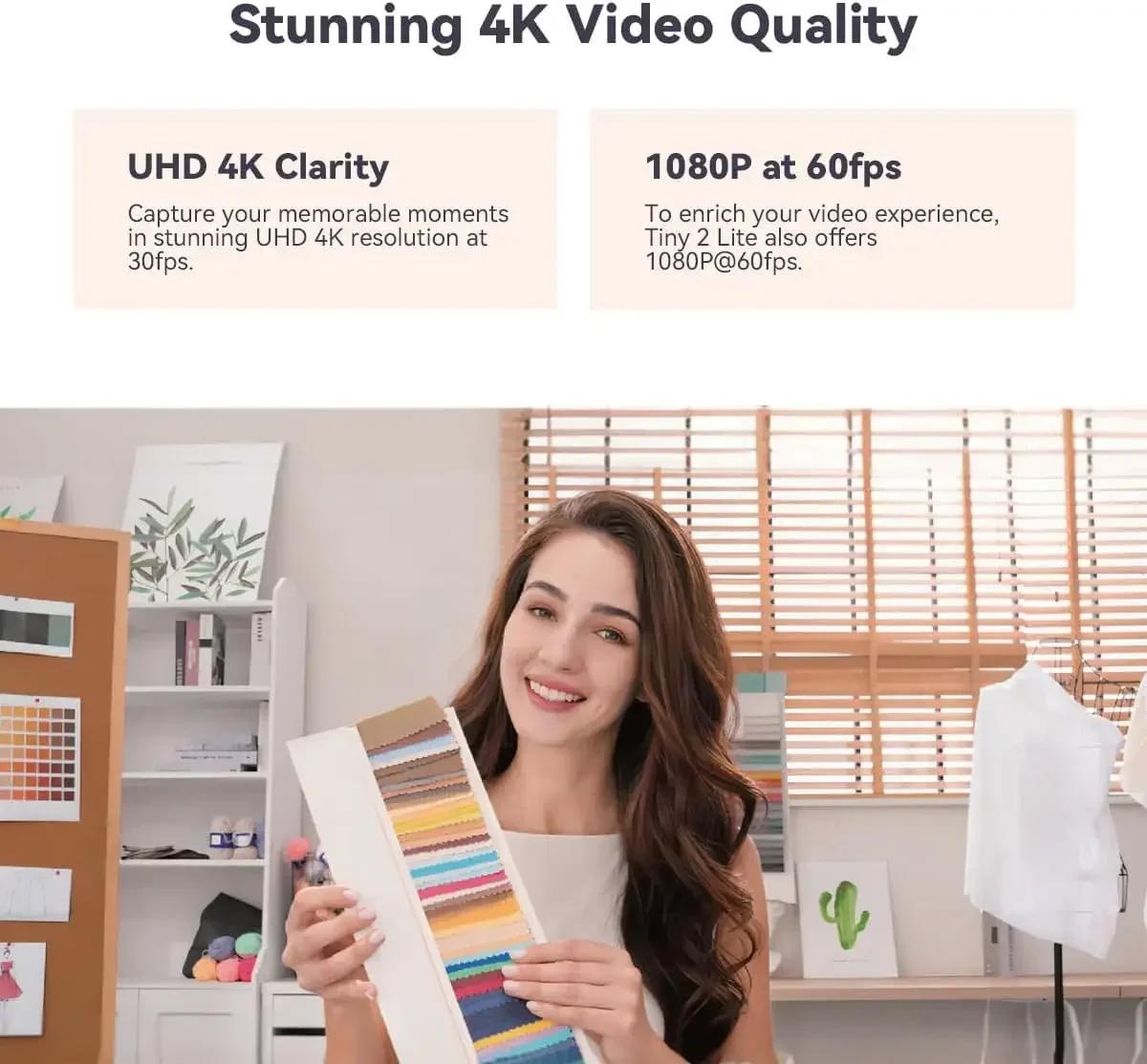 Tiny 2 Lite 4K PTZ Webcam avec - Webcam 4K avis et prix