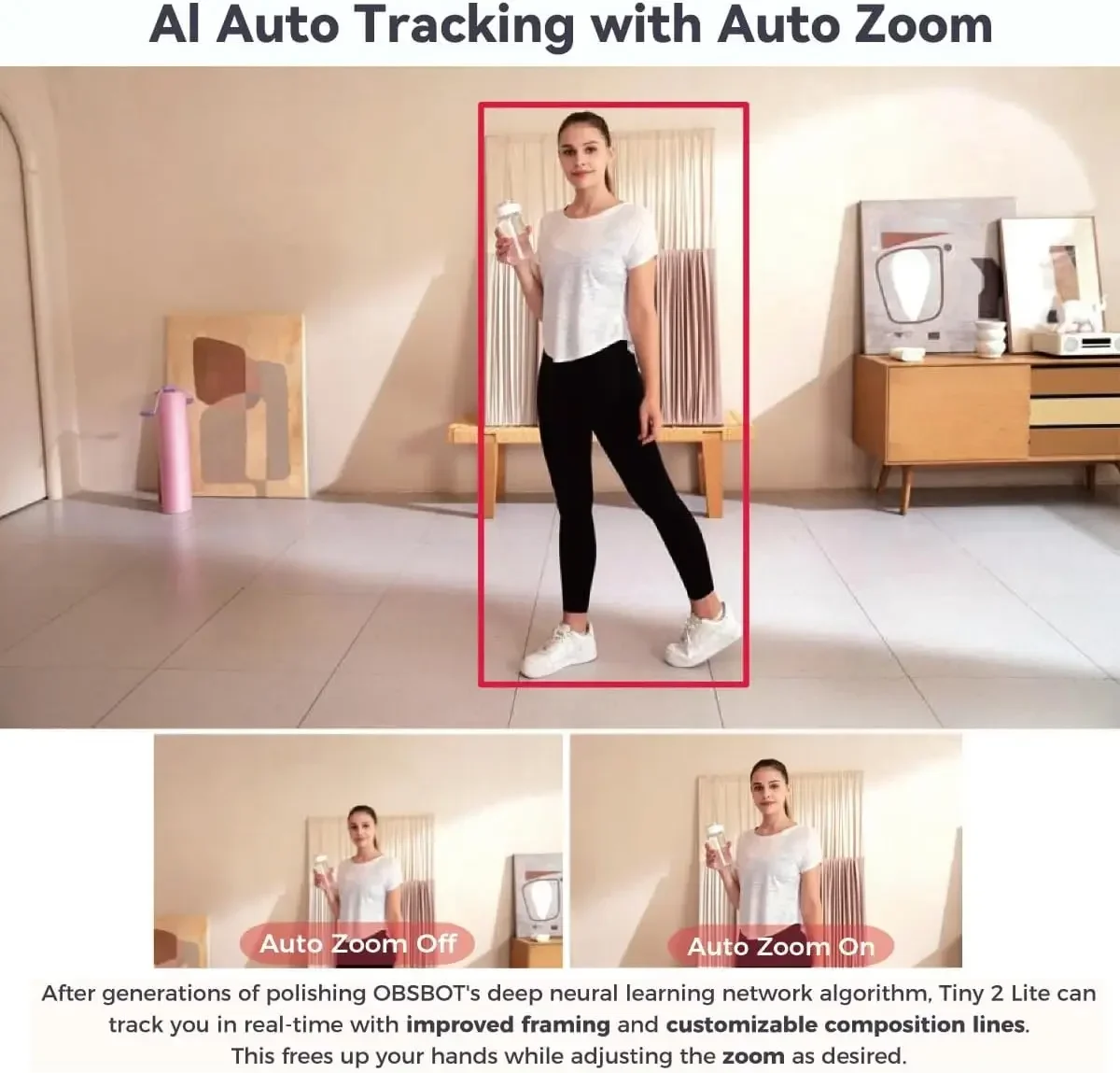 Tiny 2 Lite 4K PTZ Webcam avec - Webcam 4K avis et prix
