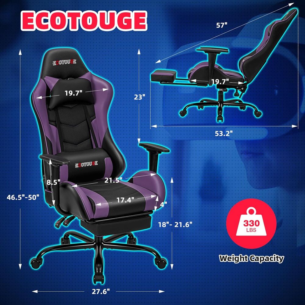Chaise de jeu de style racing  - Gaming Chair avis et prix