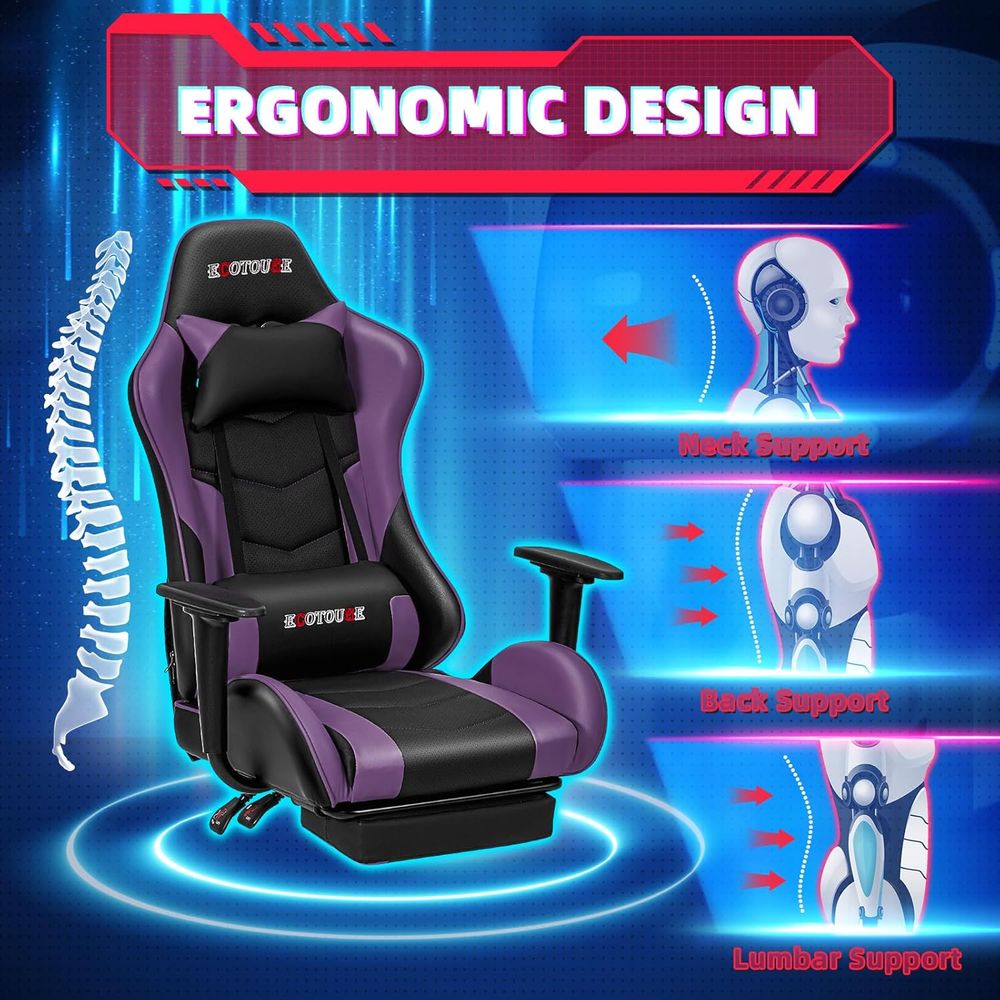 Chaise de jeu de style racing  - Gaming Chair avis et prix