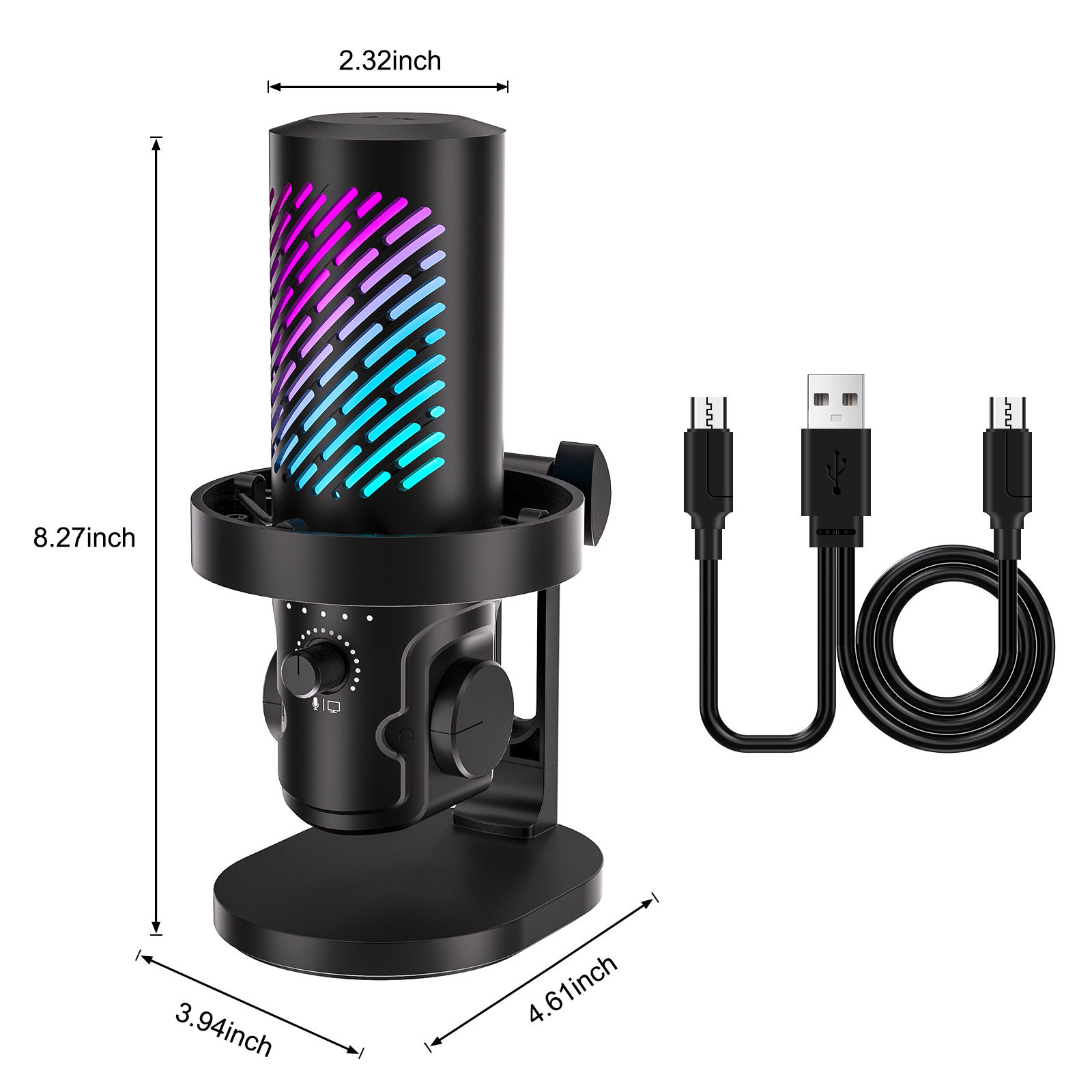 Tenlamp CG1 RGB Microphone de  - Pc Gaming Youtubers avis et prix