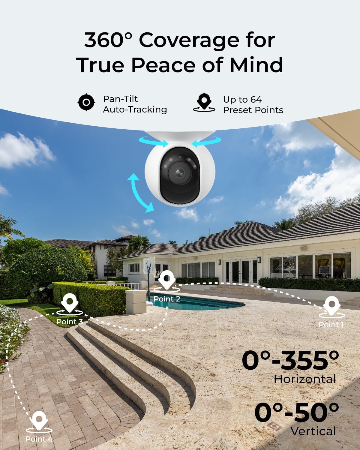 Caméra de sécurité extérieure  - Webcam 4K avis et prix