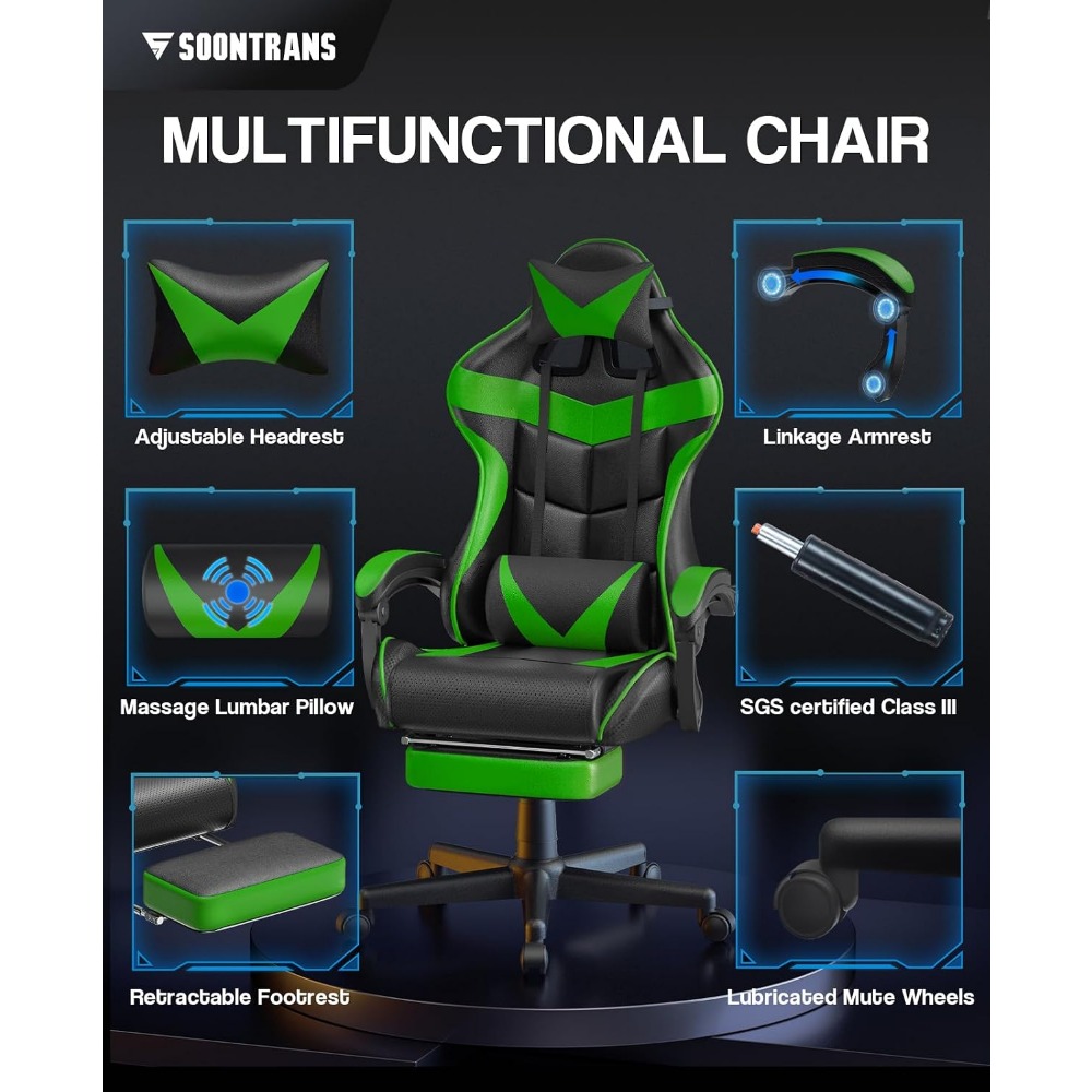 Chaise de jeu ergonomique avec - Gaming Chair avis et prix